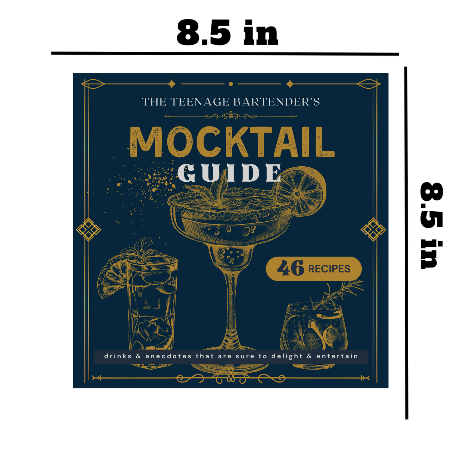 The Teenage Bartender's Mocktail Guide Hardcover Book